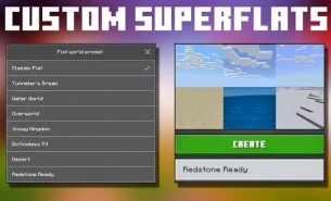 Flat World Presets & Void Option in Bedrock 1.21.100
